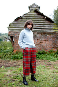 Tartan British Wool for a New Brighton Crop Trouser