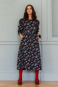 Floral Corduroy Dress | Made in England | Justine Tabak