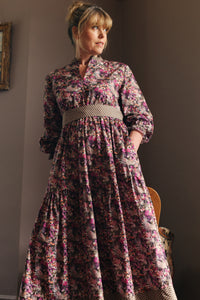 Liberty Tana Lawn Floral Print Maxi Dress. Made in England