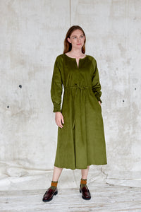 Moss Corduroy Bloomsbury Dress