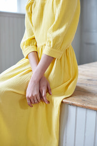 SALE : Yellow cotton dress